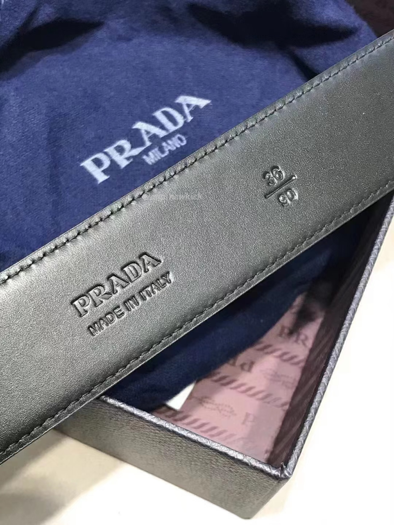 Prada Square Buckle Belt (2) - newkick.cc